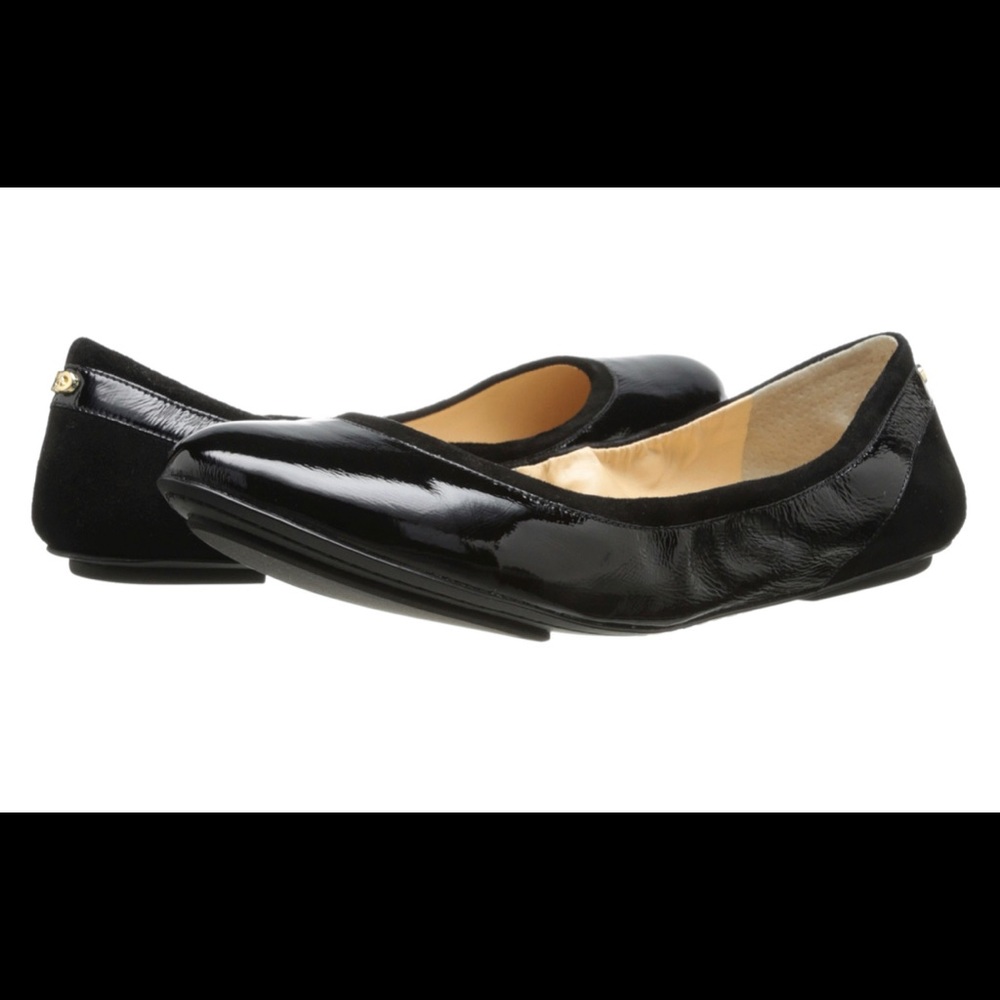• cole haan black patent leather flats •
